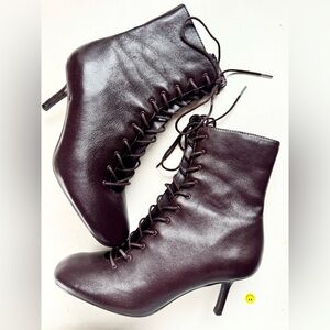 Zara Lace Up Boots Size 36